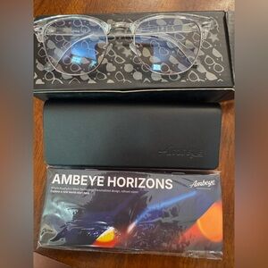 Clear Frame Blue Light Glasses - AmbEye (Ambeye) cute/stylish NEW IN BOX